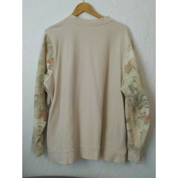 D&Co Active Sports Jacket Full Zip Up Women size XL Beige with Camo Sleeves - Picture 9 of 11